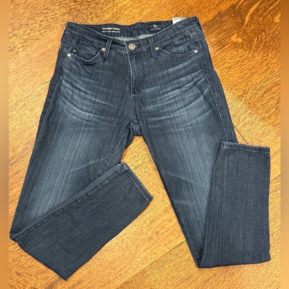 AG Adriano Goldschmied Abbey Petite Jeans 25P | Mid Rise Super Skinny Dark Wash - Picture 1 of 6
